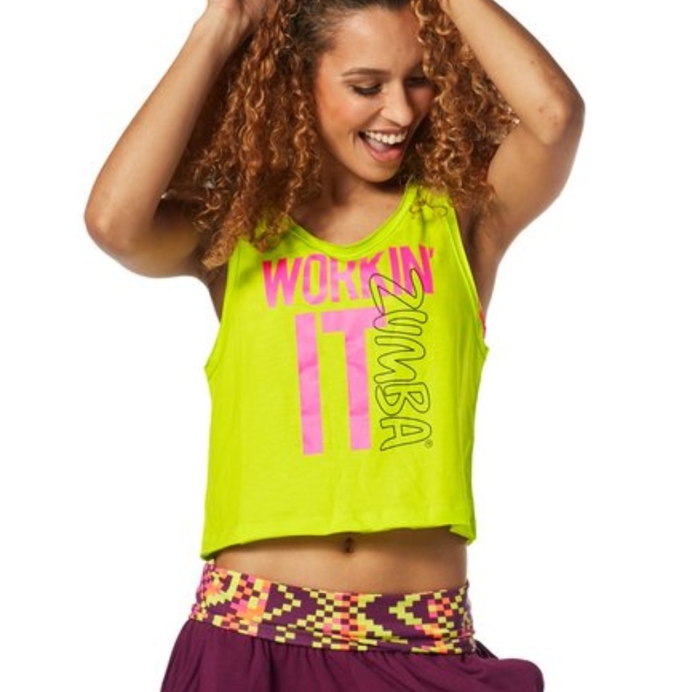 Zumba Workin' It Instructor Top XXL New